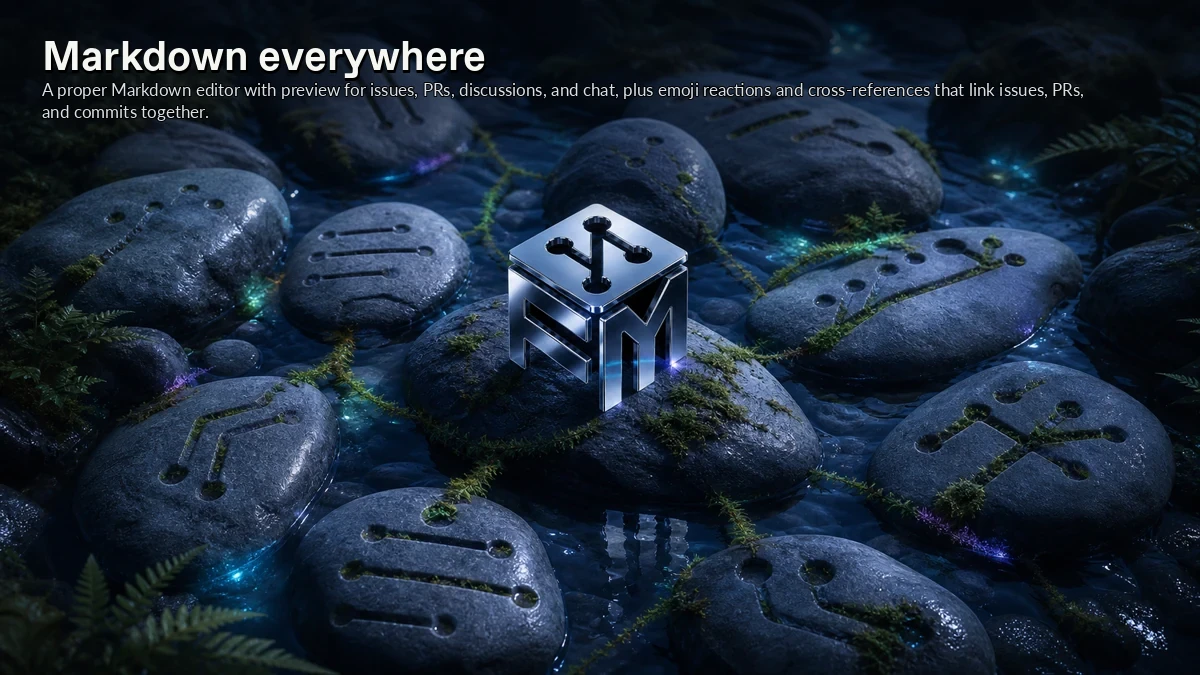 Abstract ForkMesh artwork for Markdown everywhere