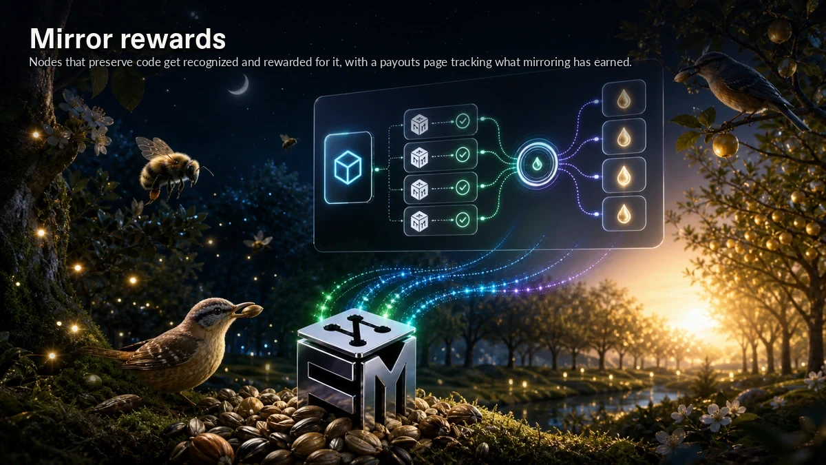 Abstract ForkMesh artwork for Mirror rewards
