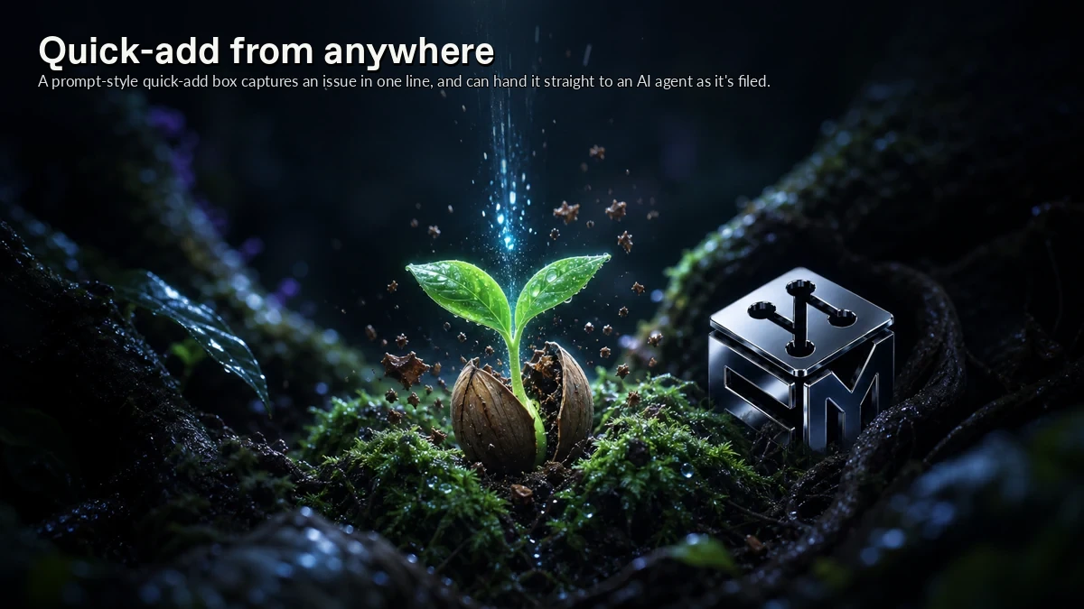 Abstract ForkMesh artwork for Quick-add from anywhere